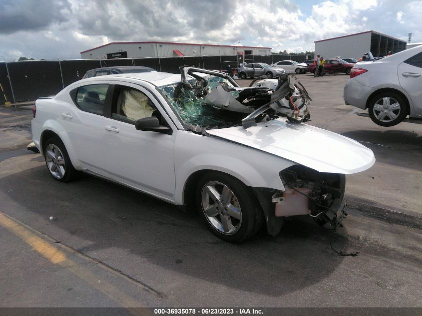 2013 DODGE AVENGER SE - 1C3CDZAB6DN730997