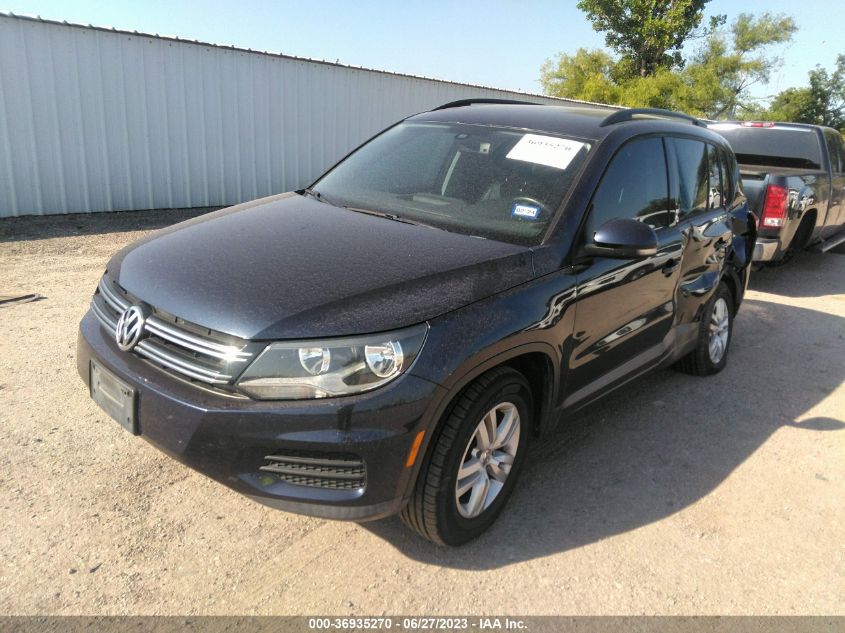 2016 VOLKSWAGEN TIGUAN S - WVGAV7AXXGW529114