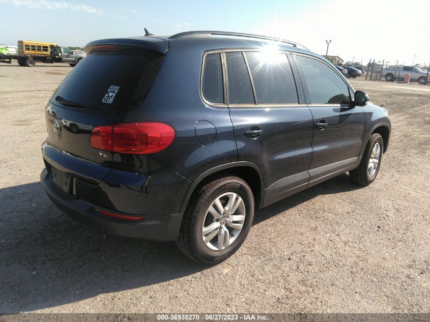 2016 VOLKSWAGEN TIGUAN S - WVGAV7AXXGW529114