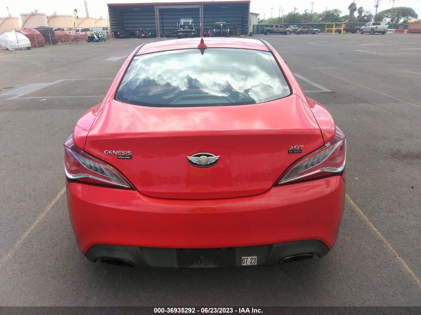 2013 HYUNDAI GENESIS COUPE 2.0T R-SPEC KMHHT6KD0DU112353