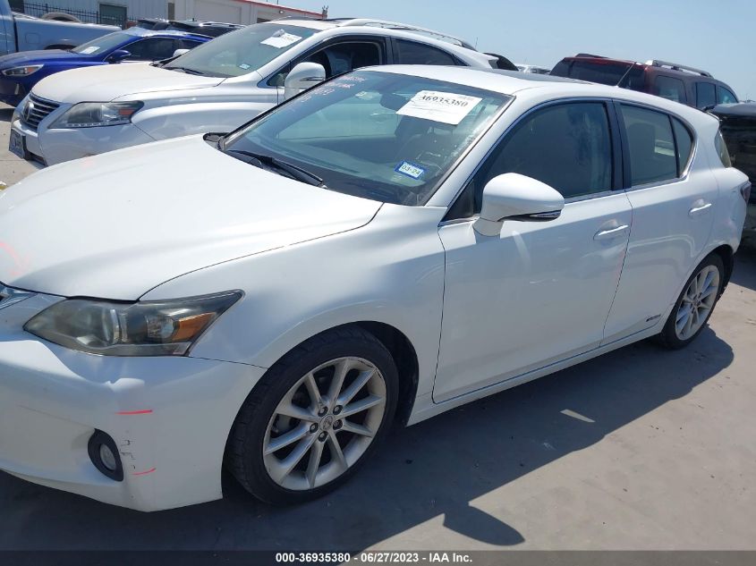 2013 LEXUS CT 200H HYBRID - JTHKD5BH2D2135275