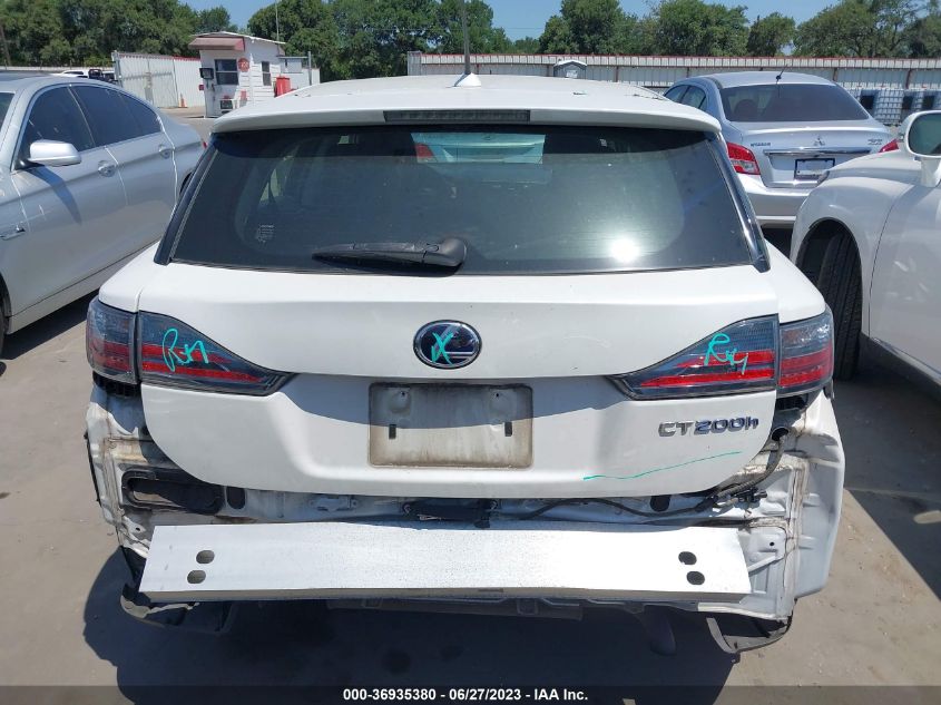 2013 LEXUS CT 200H HYBRID - JTHKD5BH2D2135275