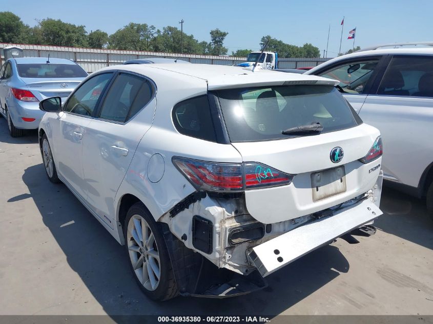 2013 LEXUS CT 200H HYBRID - JTHKD5BH2D2135275