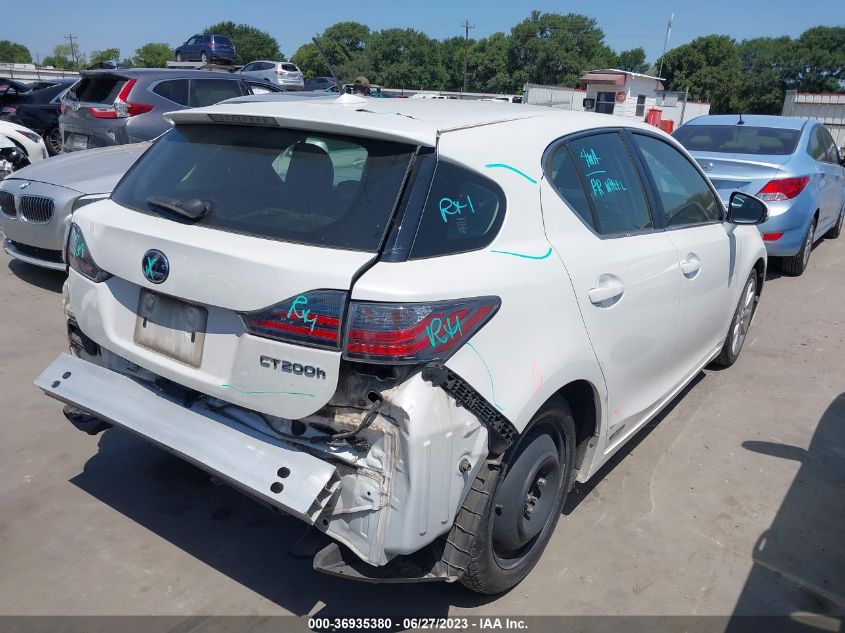 2013 LEXUS CT 200H HYBRID - JTHKD5BH2D2135275