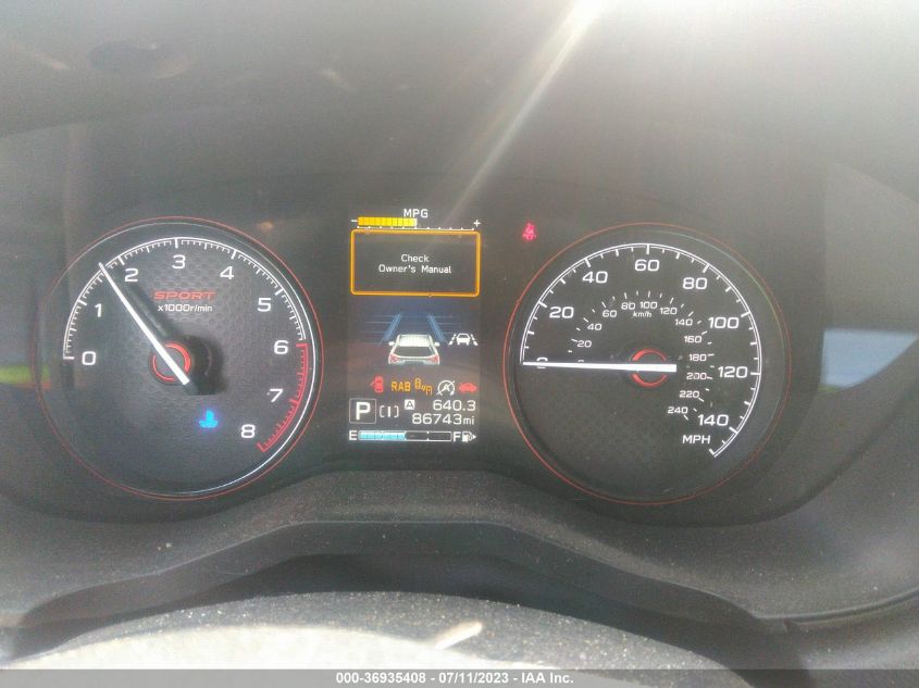 2019 SUBARU FORESTER SPORT - JF2SKAPC8KH577633