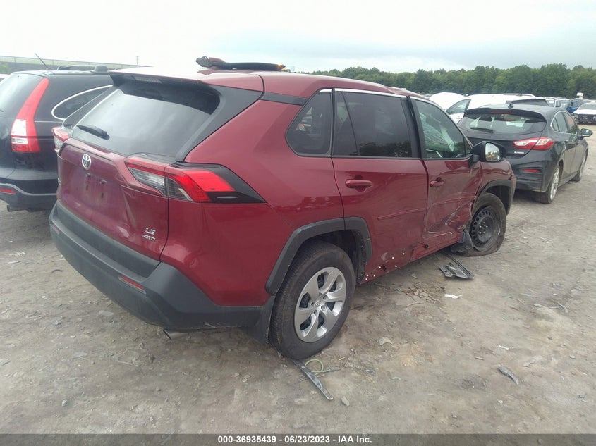 VIN 2T3F1RFVXNW294461 2022 TOYOTA RAV4 LE