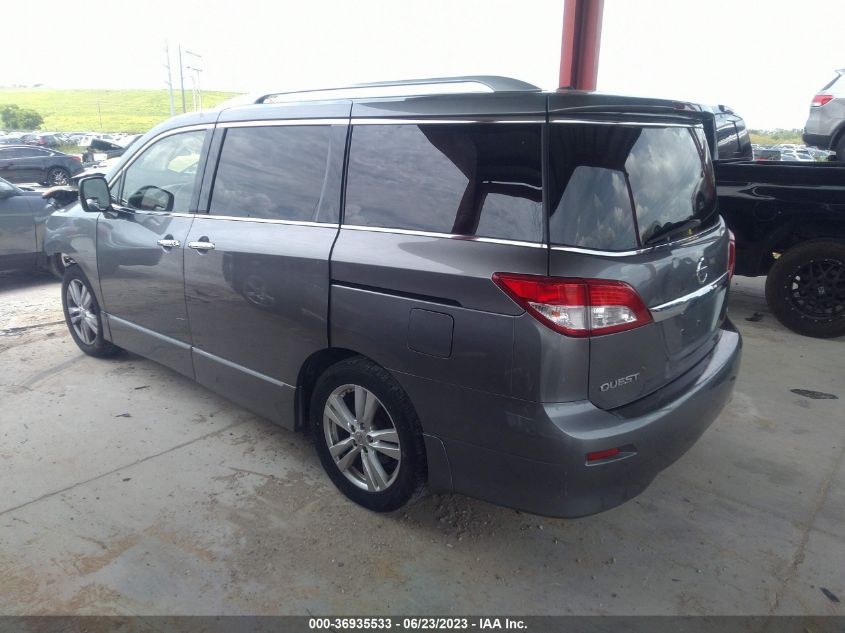 2014 NISSAN QUEST SL - JN8AE2KP7E9107811
