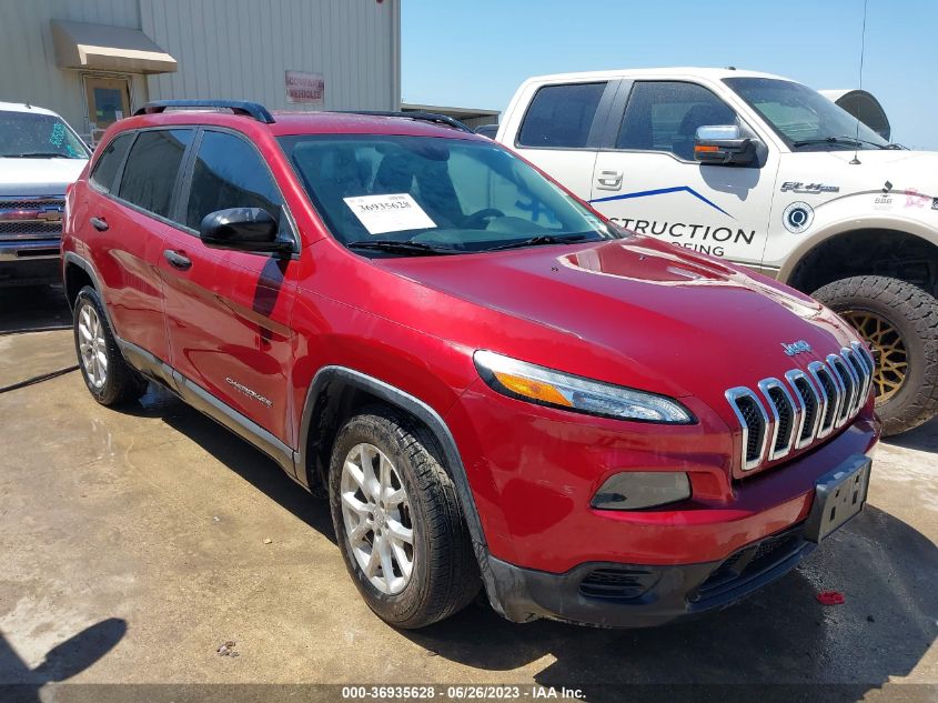 2015 JEEP CHEROKEE SPORT - 1C4PJLAB9FW684016
