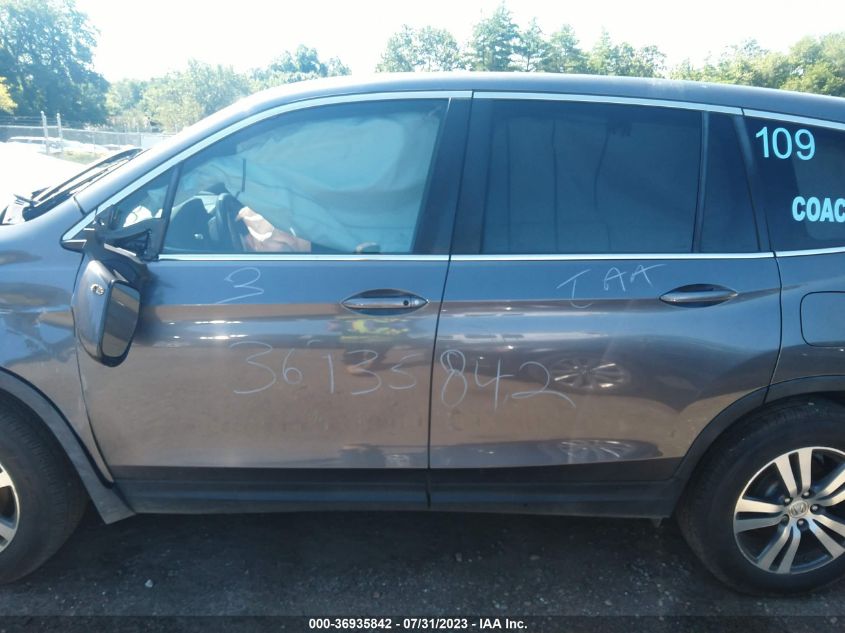 2016 HONDA PILOT EXL - 5FNYF6H5XGB117360