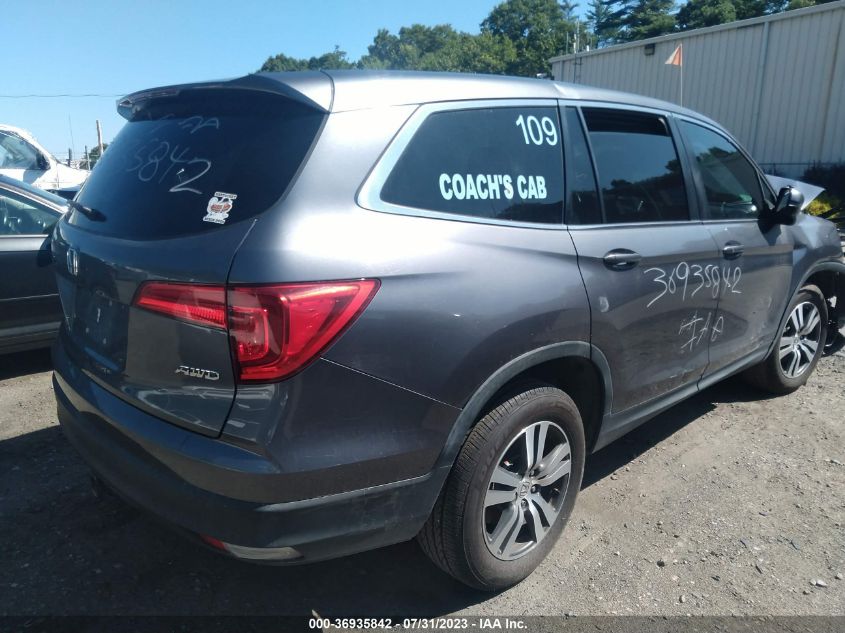 2016 HONDA PILOT EXL - 5FNYF6H5XGB117360