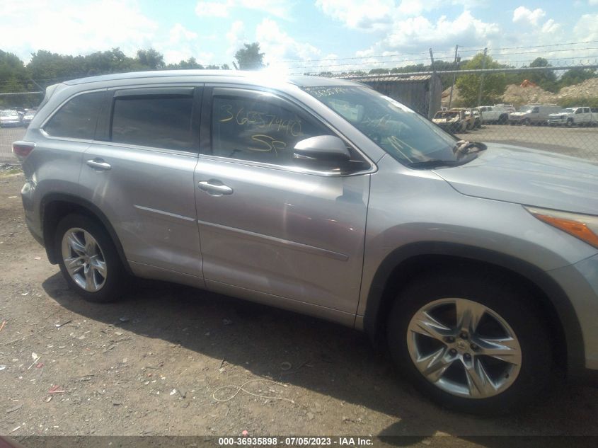 2015 TOYOTA HIGHLANDER LIMITED - 5TDDKRFH7FS178359