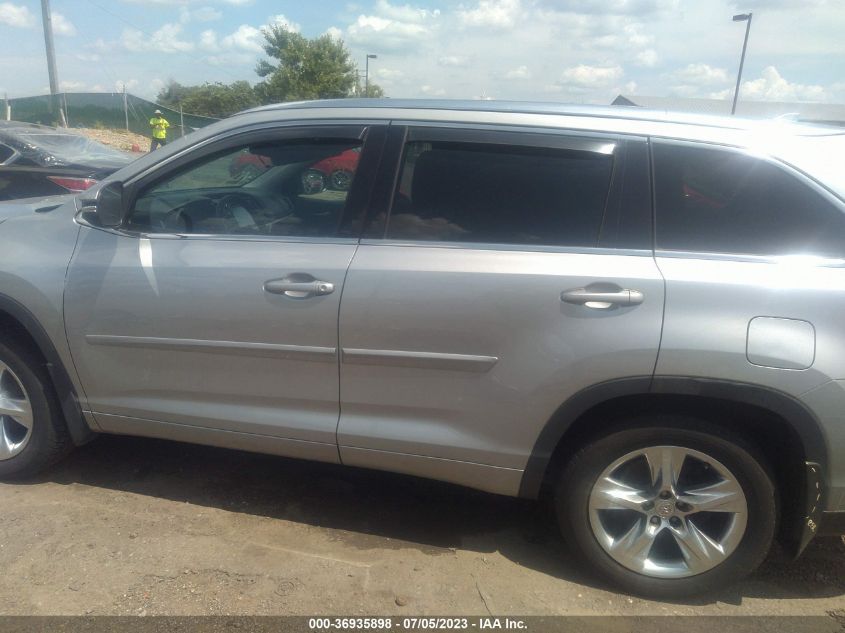 2015 TOYOTA HIGHLANDER LIMITED - 5TDDKRFH7FS178359