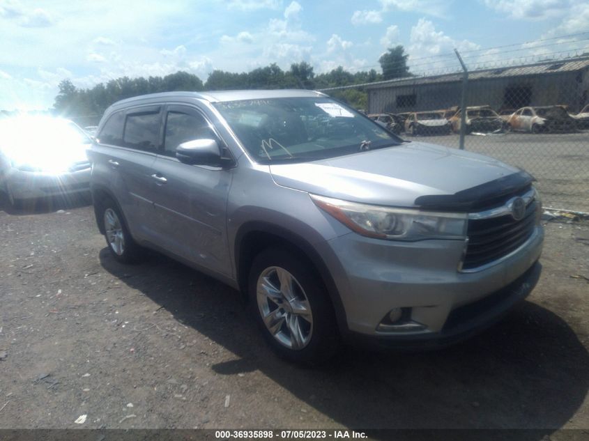 2015 TOYOTA HIGHLANDER LIMITED - 5TDDKRFH7FS178359