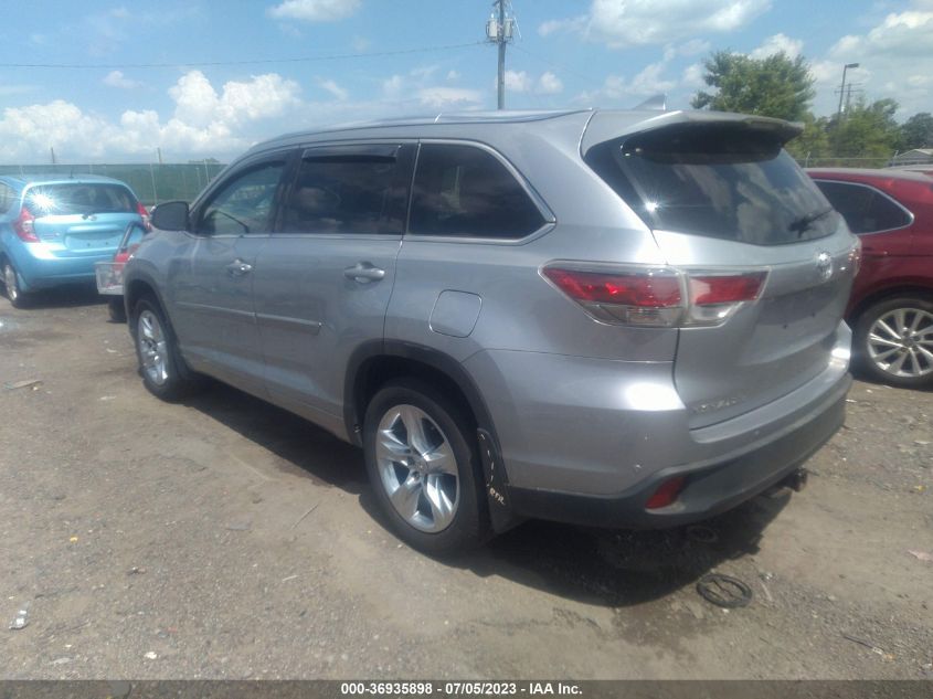 2015 TOYOTA HIGHLANDER LIMITED - 5TDDKRFH7FS178359