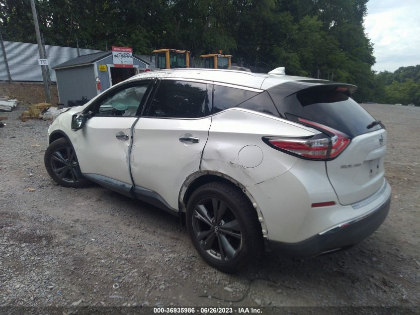 2017 NISSAN MURANO PLATINUM - 5N1AZ2MH0HN139609