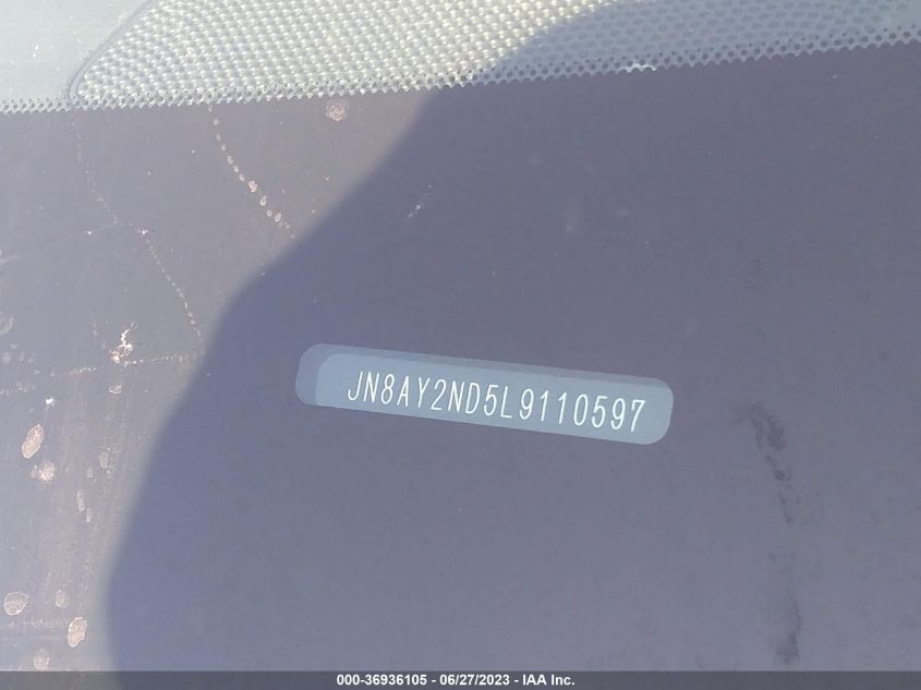 2020 NISSAN ARMADA SL - JN8AY2ND5L9110597
