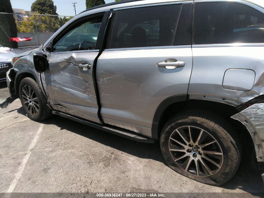 2018 TOYOTA HIGHLANDER SE/XLE - 5TDKZRFH2JS533661