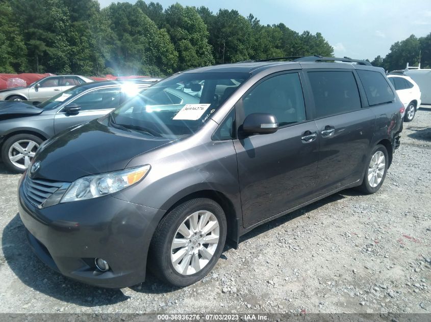 5TDYK3DC3DS291339 2013 TOYOTA SIENNA, photo no. 2