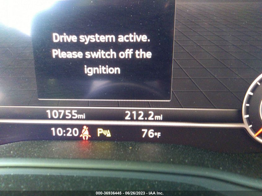 2019 AUDI A4 PRESTIGE - WAUFNAF47KA107326