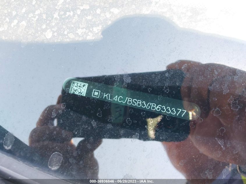 2016 BUICK ENCORE CONVENIENCE - KL4CJBSB3GB633377