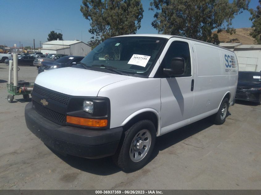 2013 CHEVROLET EXPRESS CARGO VAN - 1GCSHAF42D1143873