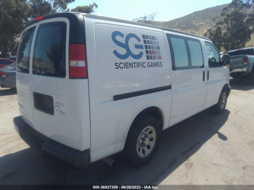 2013 CHEVROLET EXPRESS CARGO VAN - 1GCSHAF42D1143873