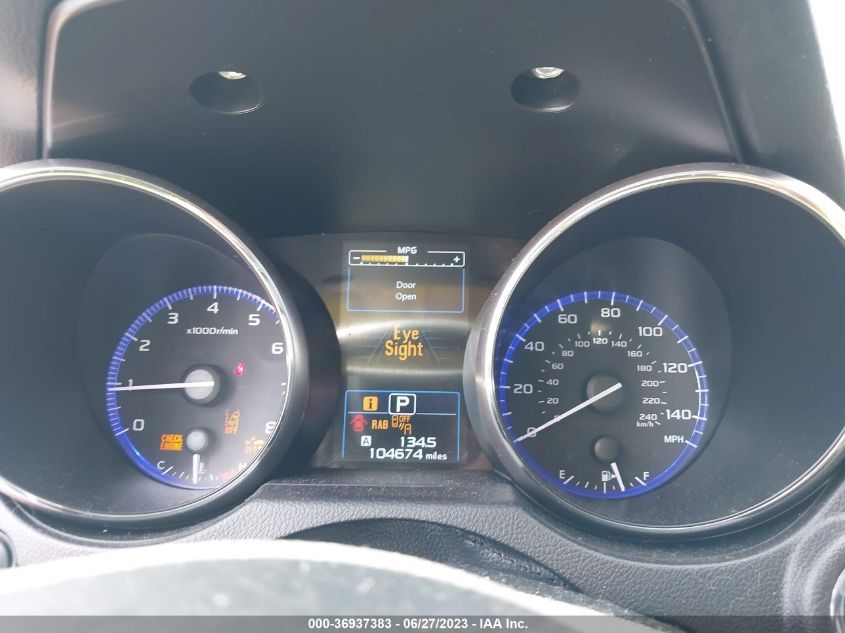 2017 SUBARU OUTBACK TOURING - 4S4BSATC2H3398915