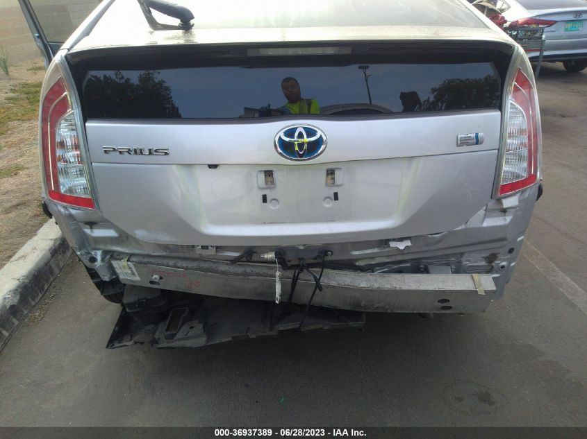 2013 TOYOTA PRIUS ONE/TWO/THREE/FOUR/FIVE - JTDKN3DU2D5629101