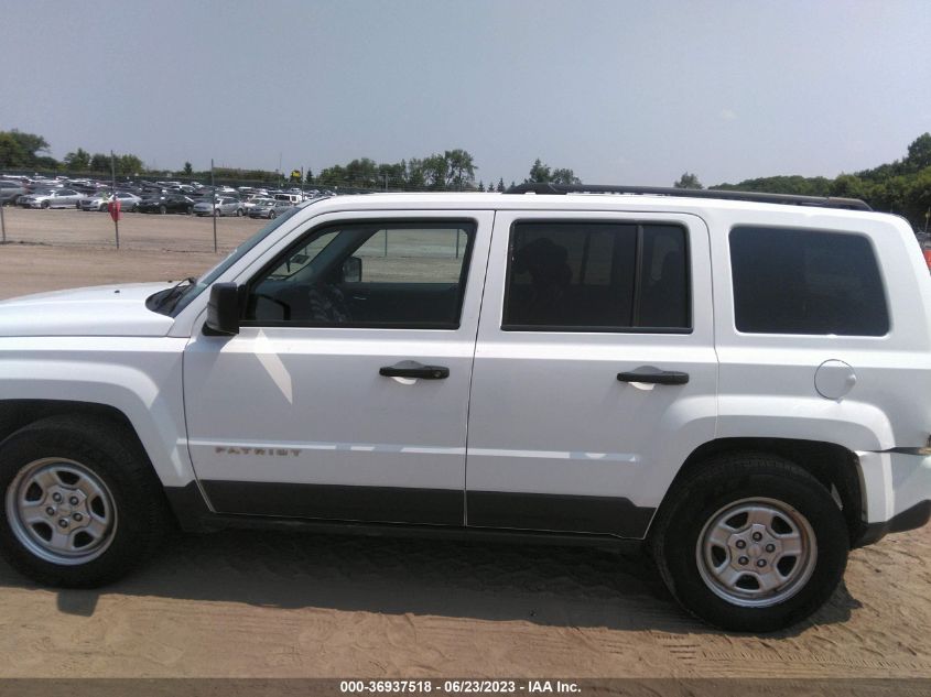 2017 JEEP PATRIOT SPORT - 1C4NJPBA0HD212497