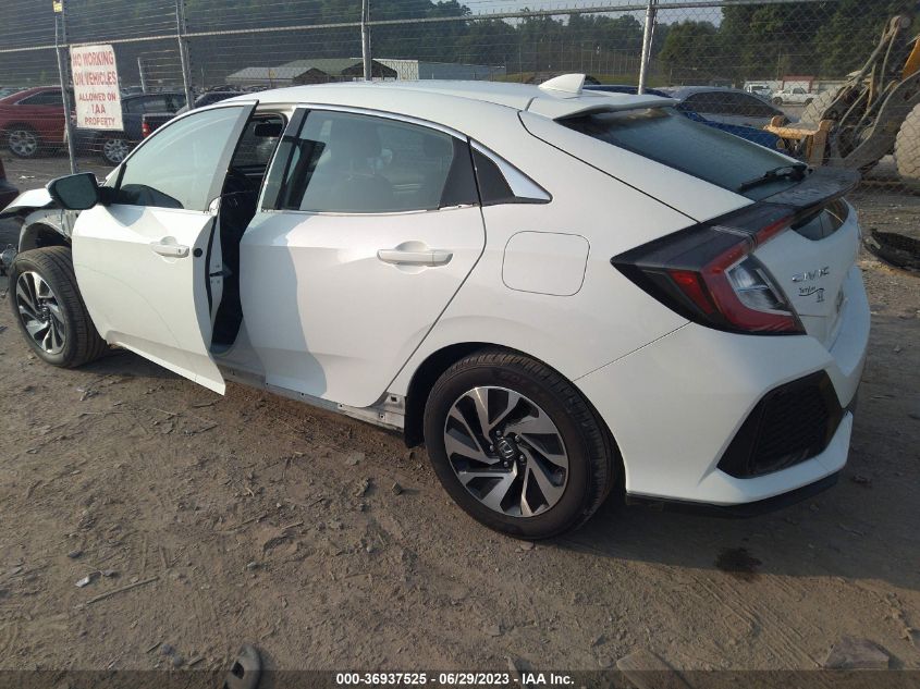 2017 HONDA CIVIC HATCHBACK LX - SHHFK7H20HU215490