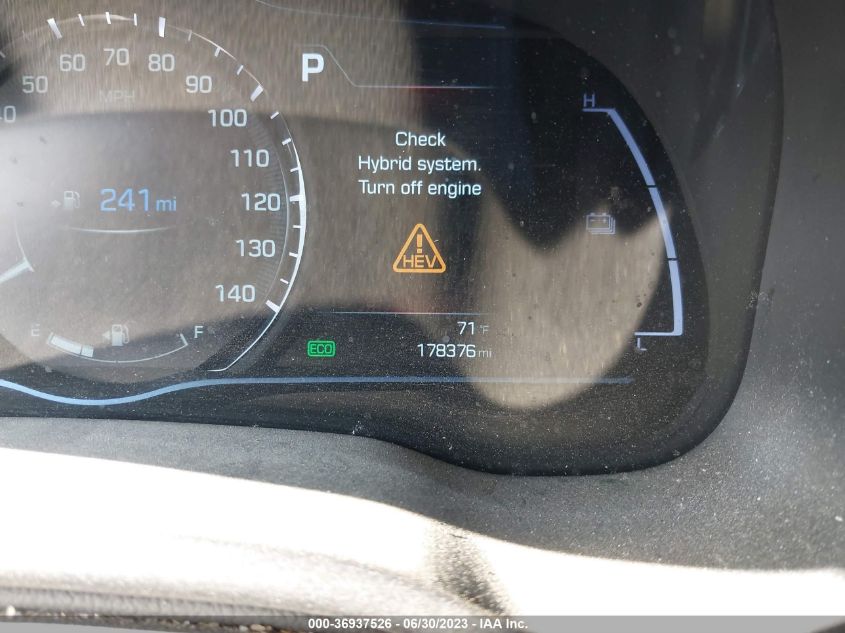 2019 HYUNDAI IONIQ HYBRID SEL - KMHC75LC5KU140032