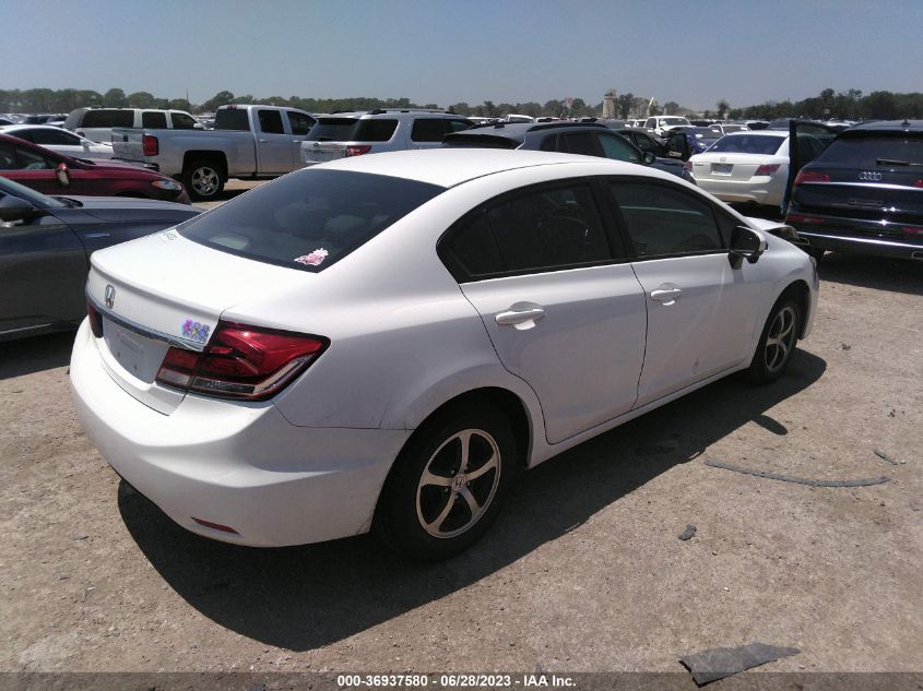 2015 HONDA CIVIC SEDAN SE - 19XFB2F75FE017395