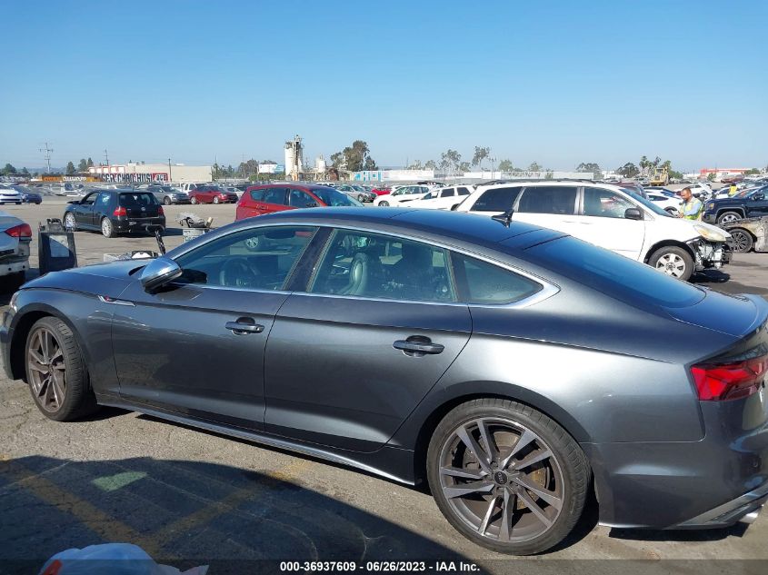 2022 AUDI S5 SPORTBACK PREMIUM PLUS WAUC4CF50NA033438