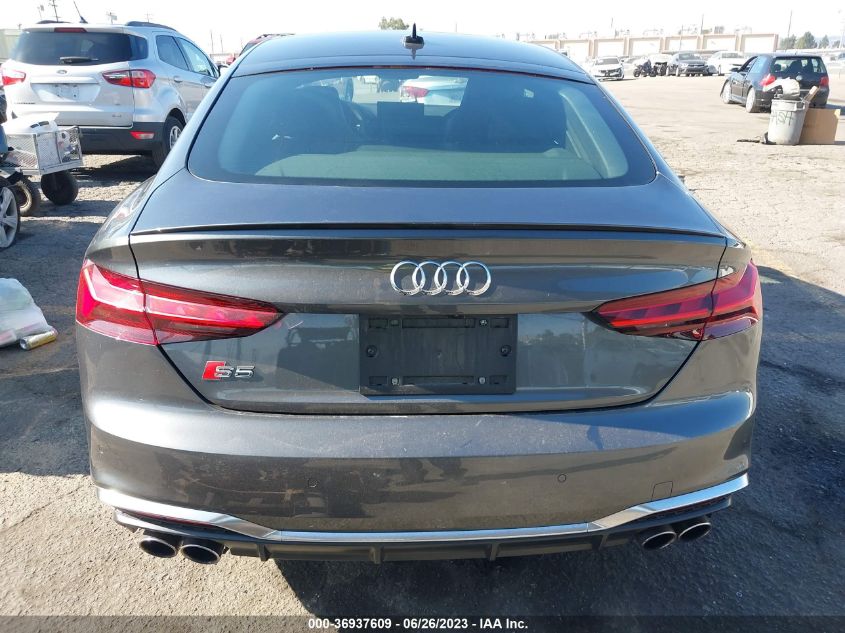 2022 AUDI S5 SPORTBACK PREMIUM PLUS WAUC4CF50NA033438