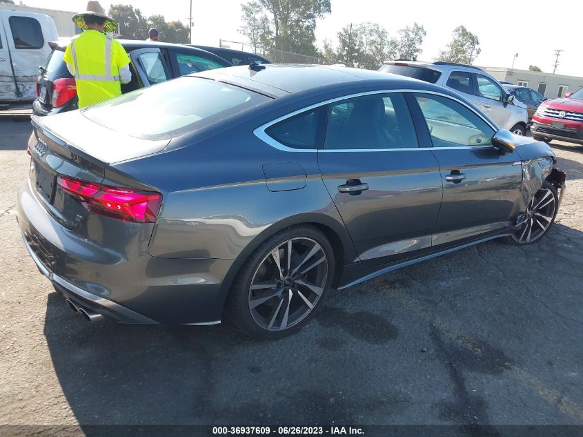 2022 AUDI S5 SPORTBACK PREMIUM PLUS WAUC4CF50NA033438