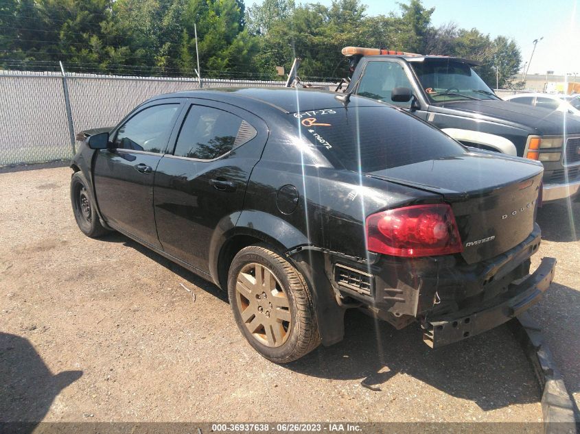 2013 DODGE AVENGER SE - 1C3CDZAB3DN571890