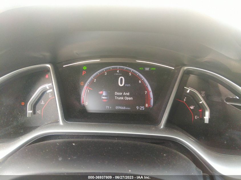 2020 HONDA CIVIC SEDAN SPORT - 2HGFC2F81LH596019