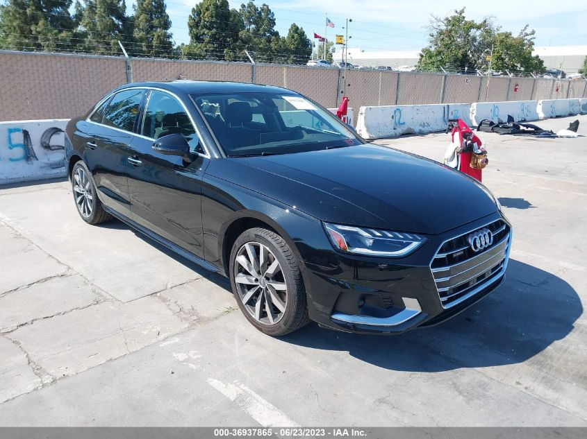 2021 AUDI A4 SEDAN PREMIUM PLUS - WAUBBAF40MA028607