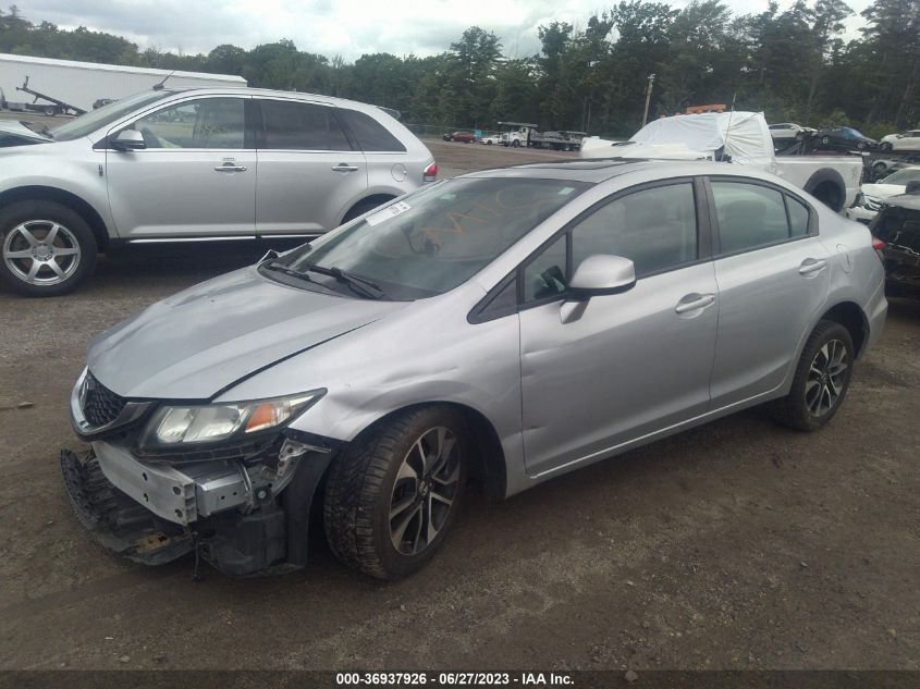 2013 HONDA CIVIC SDN EX-L - 2HGFB2F96DH525539