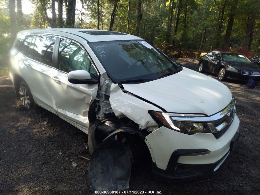 2019 HONDA PILOT EX-L W/NAVI & RES - 5FNYF6H44KB028349