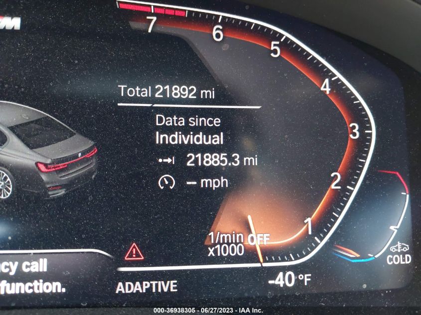 2022 BMW 7 SERIES 740I - WBA7T2C03NCH92597