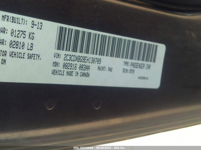 2014 DODGE CHARGER SE - 2C3CDXBG9EH130709