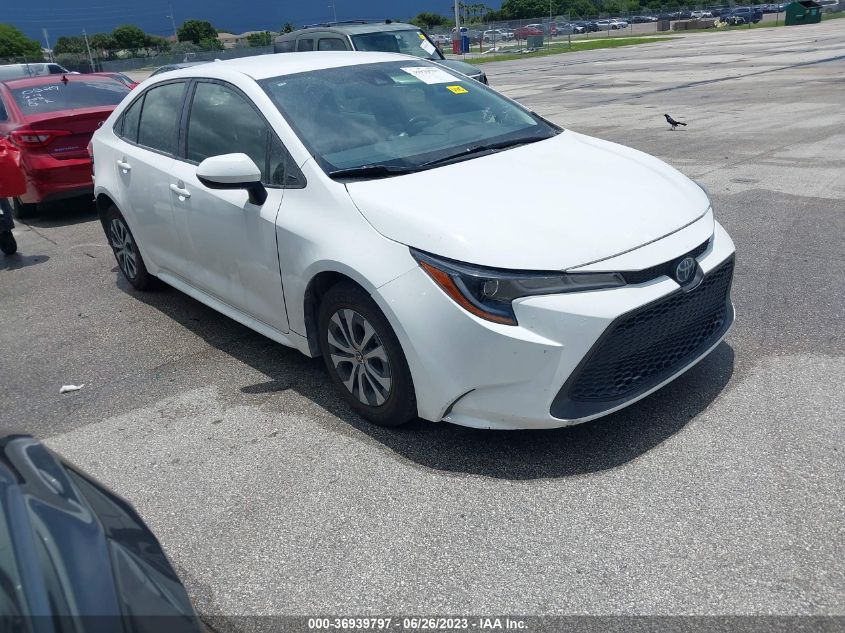 2022 TOYOTA COROLLA HYBRID LE - JTDEAMDE9NJ036190