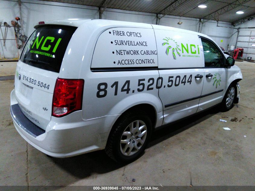 2015 RAM CARGO VAN TRADESMAN 2C4JRGAG1FR528580