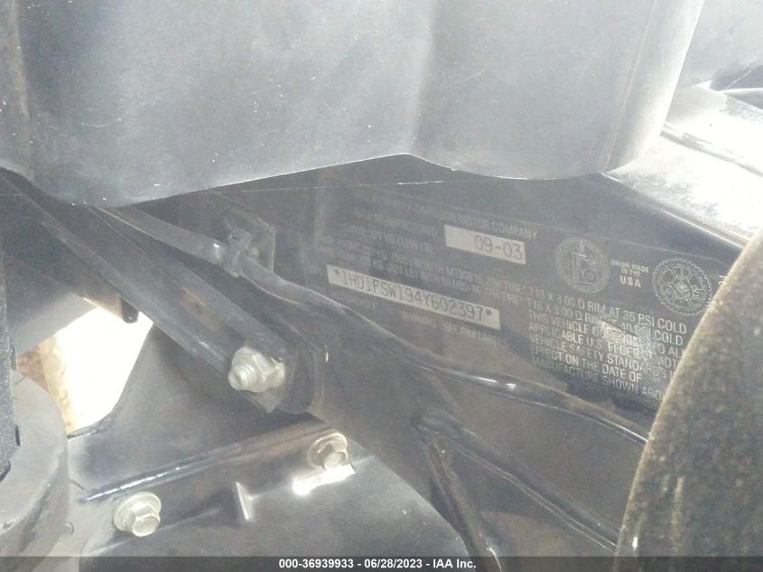 2004 HARLEY-DAVIDSON FLTRI 1HD1FSW194Y602397