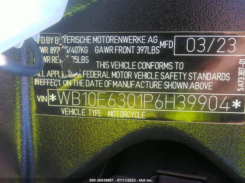2023 BMW S 1000 RR - WB10E6301P6H39904