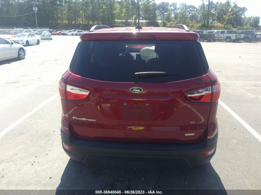 2018 FORD ECOSPORT SE - MAJ3P1TE8JC234222