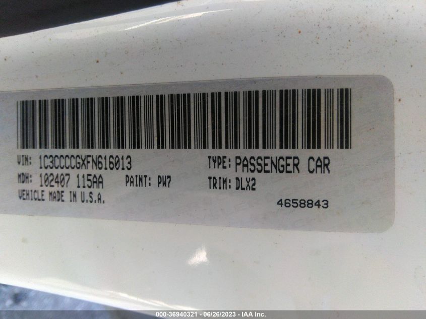 2015 CHRYSLER 200 C - 1C3CCCCGXFN616013
