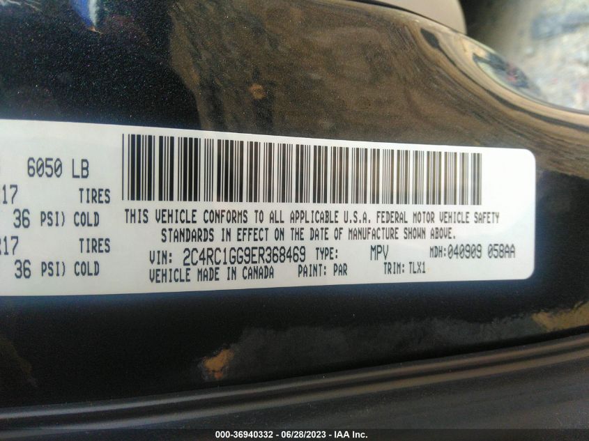 2014 CHRYSLER TOWN & COUNTRY LIMITED - 2C4RC1GG9ER368469