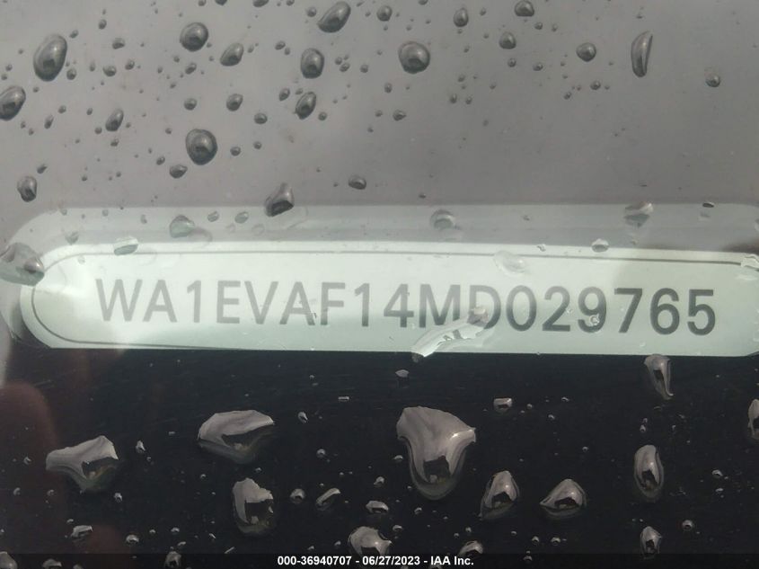 2021 AUDI Q8 PREMIUM PLUS - WA1EVAF14MD029765